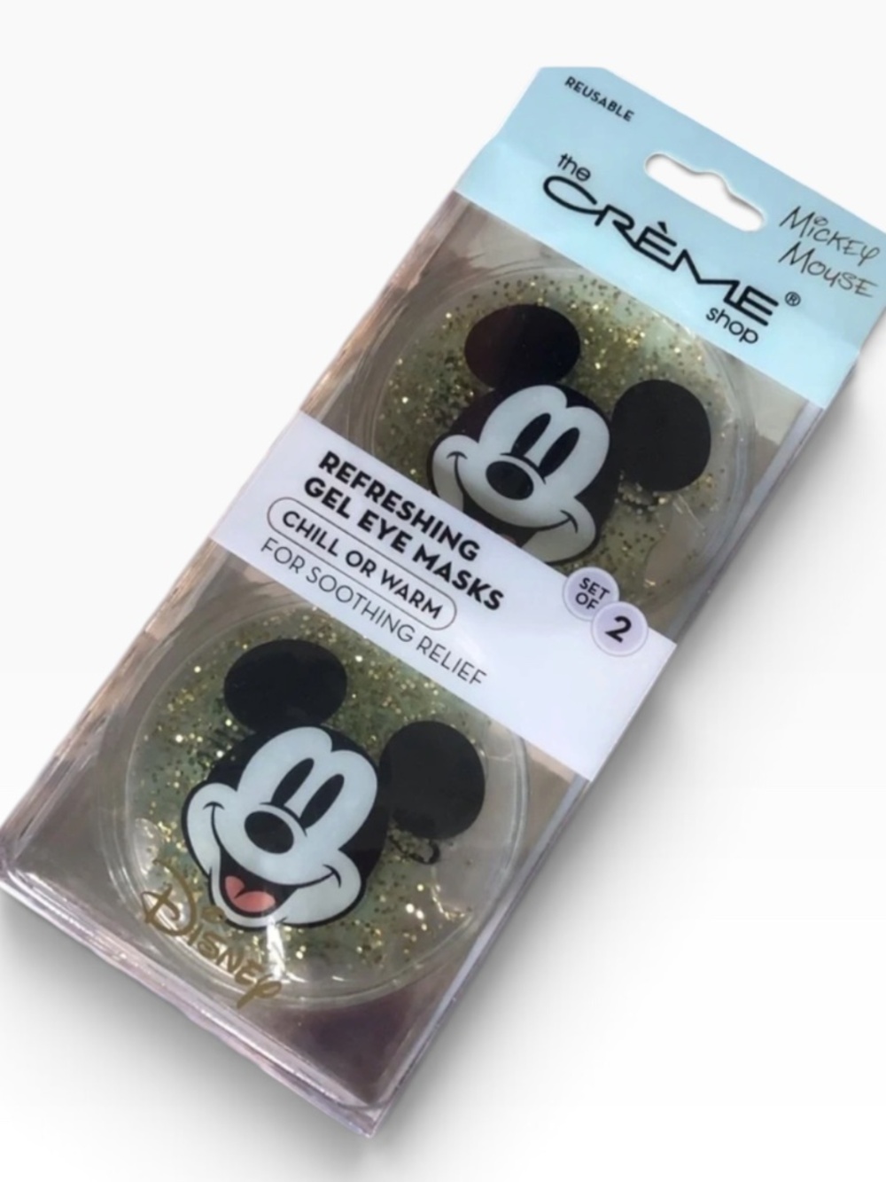 The Crème Shop Mickey Mouse Refreshing Gel Eye Masks, Limited Edition NIP